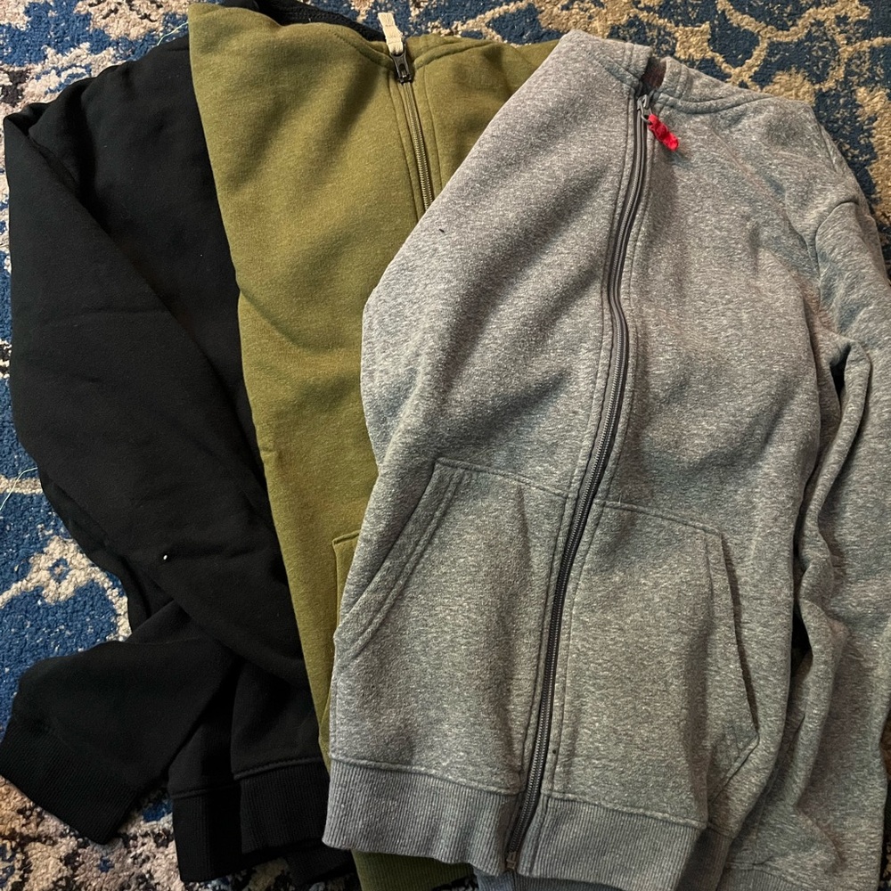 Cat & Jack Black Zip-Up Hoodie